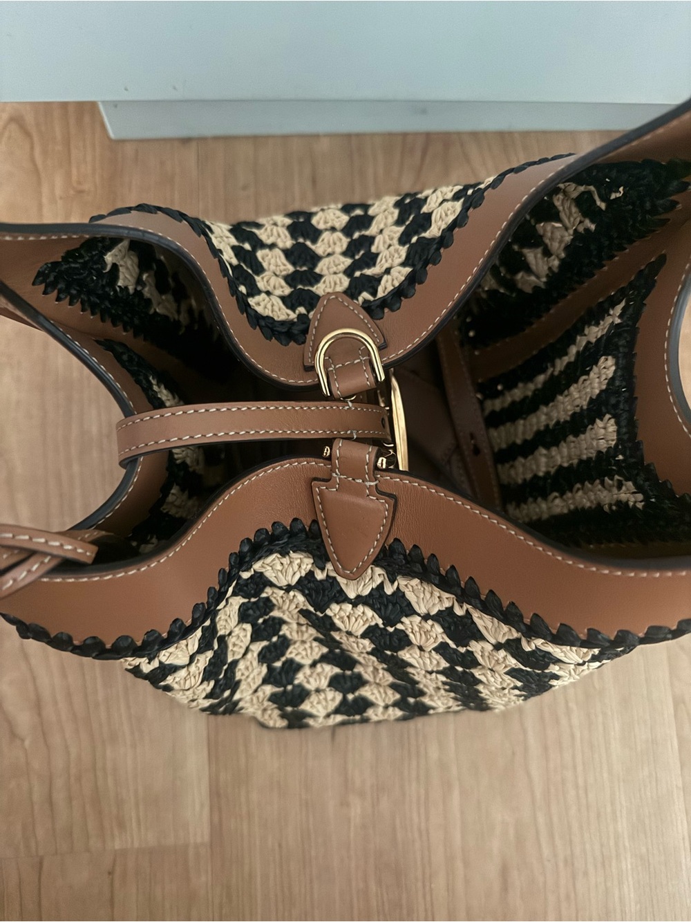 Tod's Mini Shopping Tote Raffia- like new! Never been used! - Picture 11 of 16